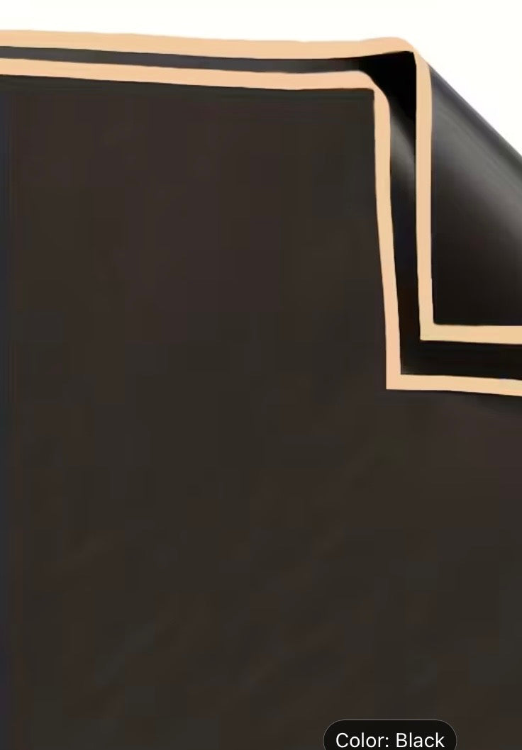 Gold trimmed Floral Paper